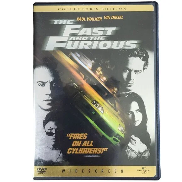 The Fast And The Furious DVD 2001 Universal Studios Paul Walker Vin Diesel - Picture 2 of 4